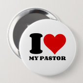 I LIEBE MEIN PASTOR BUTTON (Vorne & Hinten)