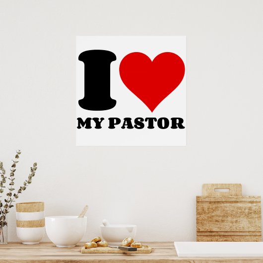 I LIEBE MEIN PASTOR POSTER (Küche)