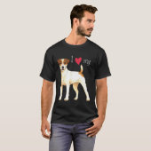 I Liebe mein Pastor-Russell-Terrier T-Shirt (Vorne ganz)