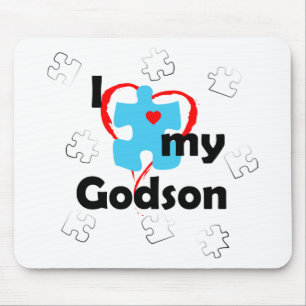 I Liebe mein Patensohn - Autismus Mousepad