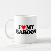 I LIEBE MEIN PAVIAN KAFFEETASSE (Links)