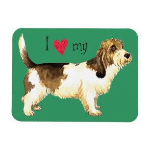 I Liebe mein PBGV Magnet