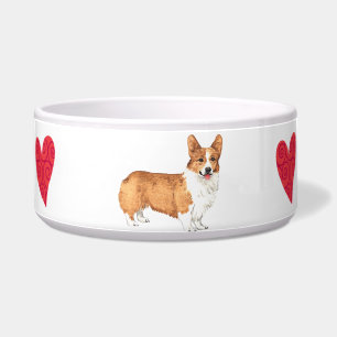 I Liebe mein Pembroke-WaliserCorgi Napf