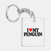 I LIEBE MEIN PENGUIN SCHLÜSSELANHÄNGER (Vorderseite links)