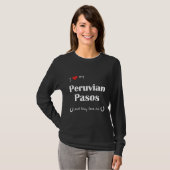 I Liebe mein peruanisches Pasos (mehrfache Pferde) T-Shirt (Vorne ganz)