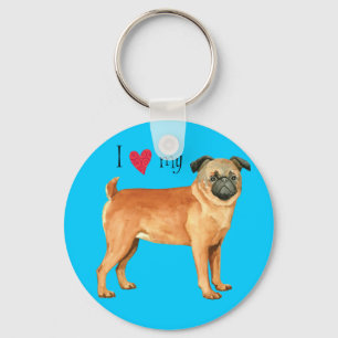 I Liebe mein Petit Brabancon Schlüsselanhänger