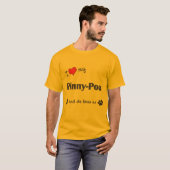 I Liebe mein Pinny-Poo (weiblicher Hund) T-Shirt (Vorne ganz)