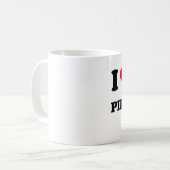 I Liebe mein Pipefitter Kaffeetasse (Vorderseite Links)