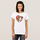 I Liebe mein Pit Bull TShirt (Cartoon) (Vorne ganz)