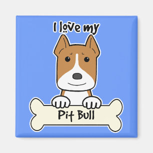 I Liebe mein Pitbull Magnet