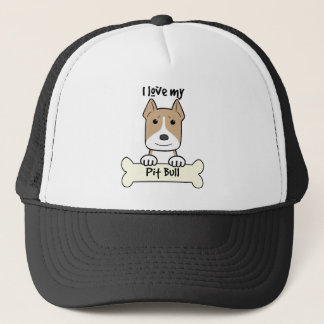 I Liebe mein Pitbull Truckerkappe