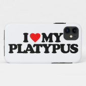 I LIEBE MEIN PLATYPUS Case-Mate iPhone HÜLLE (Rückseite (Horizontal))