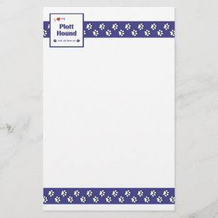 I Liebe mein Plott Jagdhund (weiblicher Hund) Briefpapier