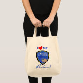 I Liebe mein Polizei-Ehemann Tragetasche (Vorderseite (Produkt))