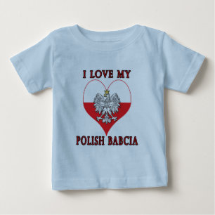I Liebe Mein Polnisch Babcia Baby T-shirt
