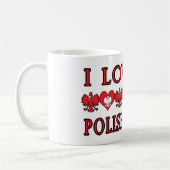I Liebe Mein Polnisch Babcia Kaffeetasse (Links)
