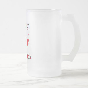 I Liebe Mein Polnisch Babcia Mattglas Bierglas