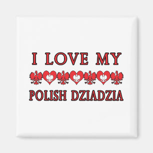 I Liebe Mein Polnisch Dziadzia Magnet