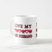 I Liebe mein polnischer Ehemann Kaffeetasse (Vorderseite Links)