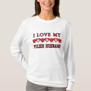 I Liebe mein polnischer Ehemann T-Shirt
