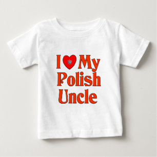 I Liebe mein polnischer Onkel Baby T-shirt