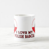 I Liebe mein polnisches Babcia Kaffeetasse (Mittel)