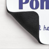 I Liebe mein Pomimo (männlicher Hund) Mousepad (Ecke)