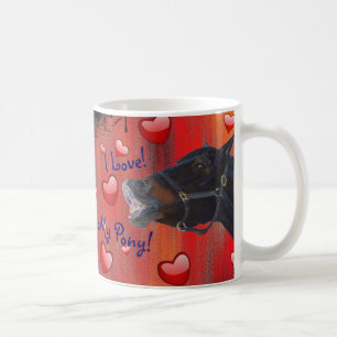 I Liebe mein Pony! Niedlicher Reiter Kaffeetasse