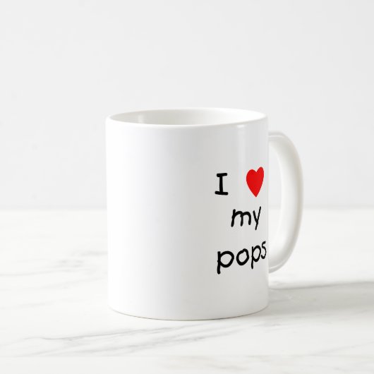 I Liebe mein Pop Kaffeetasse (VorderseiteRechts)