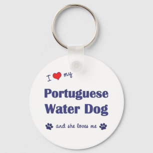 I Liebe mein portugiesischer Wasser-Hund Schlüsselanhänger