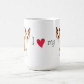 I Liebe mein portugiesisches Podengo Pequeno Kaffeetasse (Mittel)