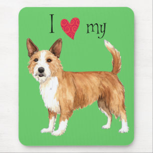 I Liebe mein portugiesisches Podengo Pequeno Mousepad