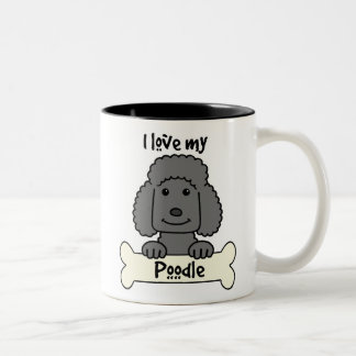 I Liebe mein Pudel Zweifarbige Tasse