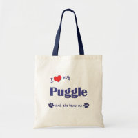 I Liebe mein Puggle (weiblicher Hund)