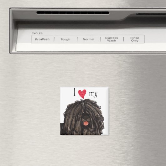 I Liebe mein Puli Magnet (In Situ (Geschirrspüler))