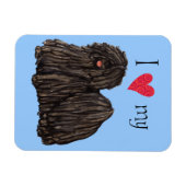 I Liebe mein Puli Magnet (Horizontal)
