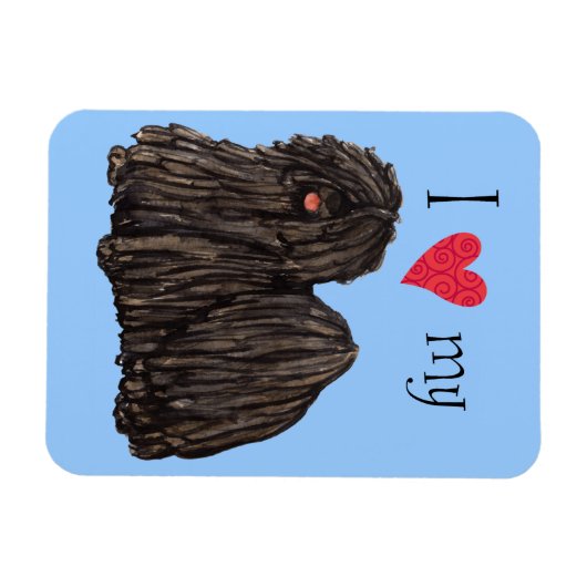 I Liebe mein Puli Magnet (Horizontal)
