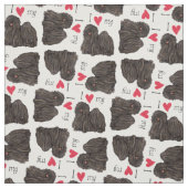 I Liebe mein Puli Stoff (Muster)