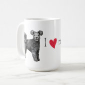 I Liebe mein Pumi Kaffeetasse (Vorderseite Links)