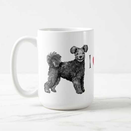 I Liebe mein Pumi Kaffeetasse (Links)