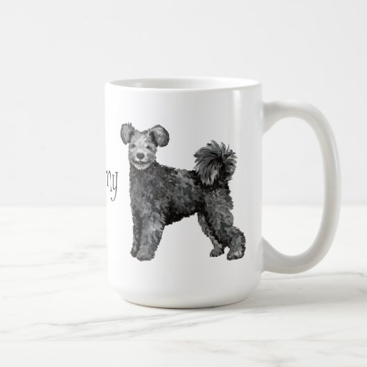 I Liebe mein Pumi Kaffeetasse (Rechts)