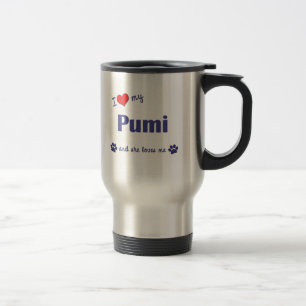 I Liebe mein Pumi (weiblicher Hund) Reisebecher