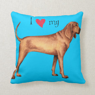I Liebe mein Redbone Coonhound Kissen