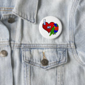 I Liebe mein Regenbogen Lorikeet Button (Beispiel)