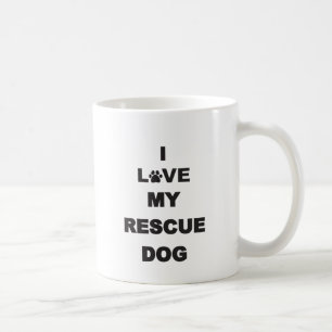 I Liebe mein Rettungs-Hund Kaffeetasse
