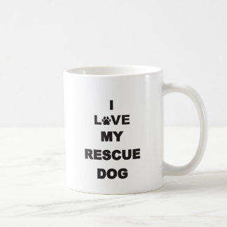 I Liebe mein Rettungs-Hund Kaffeetasse