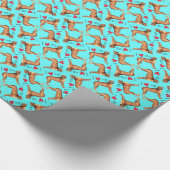I Liebe mein Rhodesian Ridgeback Geschenkpapier (Ecke)