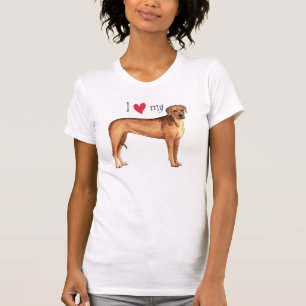 I Liebe mein Rhodesian Ridgeback T-Shirt