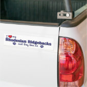 I Liebe mein Rhodesian Ridgebacks (mehrfache Autoaufkleber (Auf Lkw)