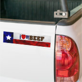 I Liebe mein Rindfleisch Autoaufkleber (Auf Lkw)
